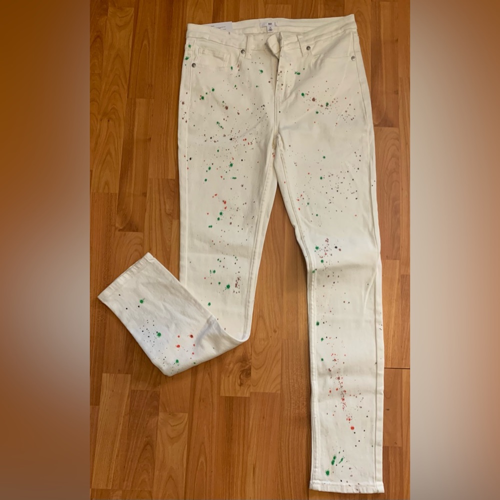 Mens Painted Jeans
